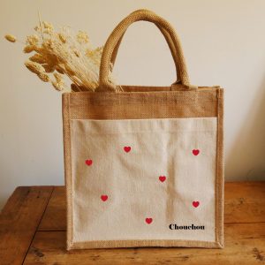 Cabas format carré – Saint Valentin