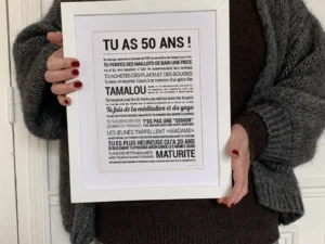 Carte 50 ans pour une Femme – TOUT EST DIT