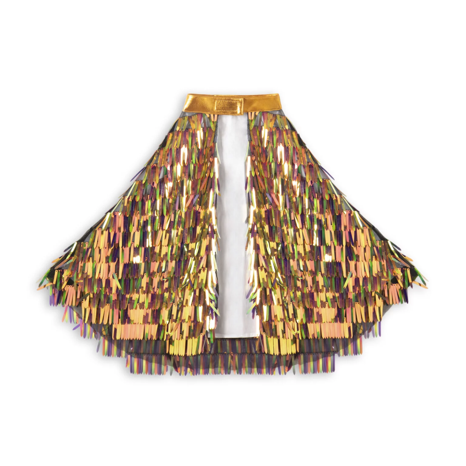 Cape holographique à franges or