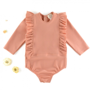 Body anti-uv volant rose – Les petits dorés