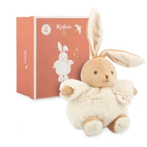 Peluche musicale lapin Patapouf Crème 17 cm, Kaloo