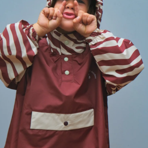 Poncho de pluie enfant zèbre chocolat – Poule Party