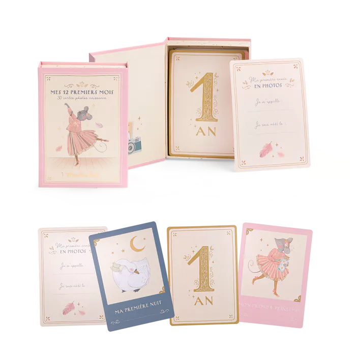 Cartes 12 Premiers Mois Petite Ecole de Danse, Moulin Roty – Image 4