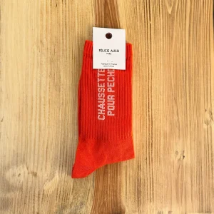 Chaussettes « Pour Pécho » Rouge, Félicie Aussi
