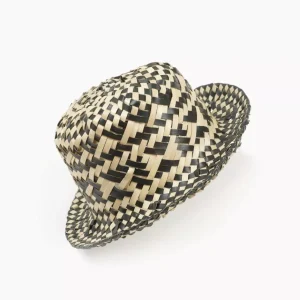 Chapeau de paille Pablo noir