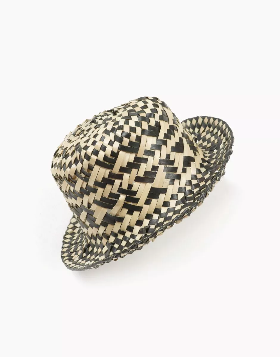 Chapeau de paille Pablo noir