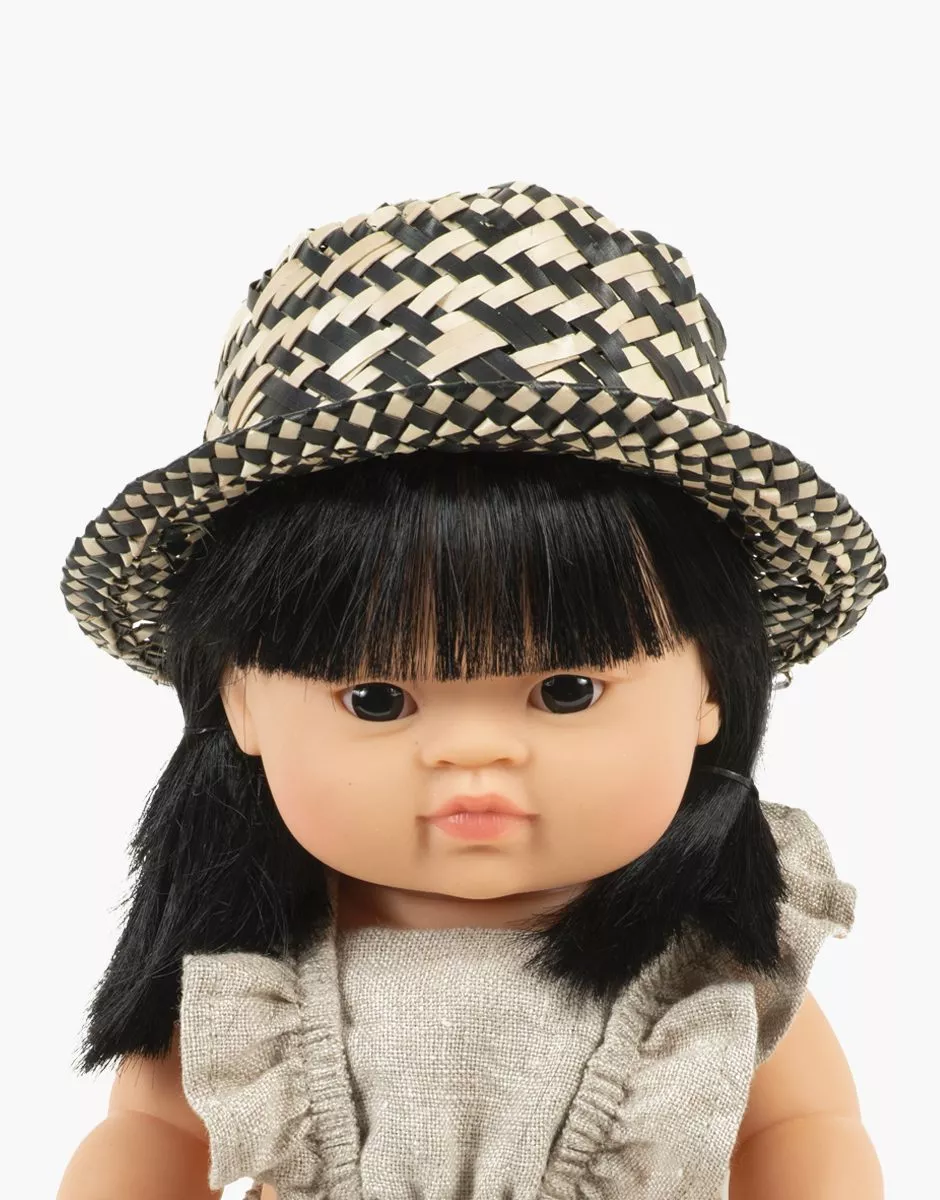 Chapeau de paille Pablo noir – Image 2