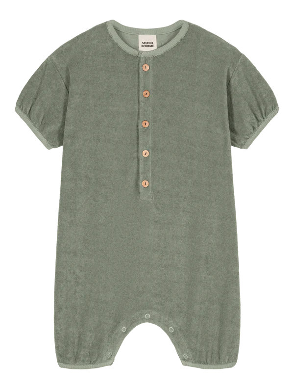 Combinaison BébéCito Terry Vert – STUDIO BOHEME