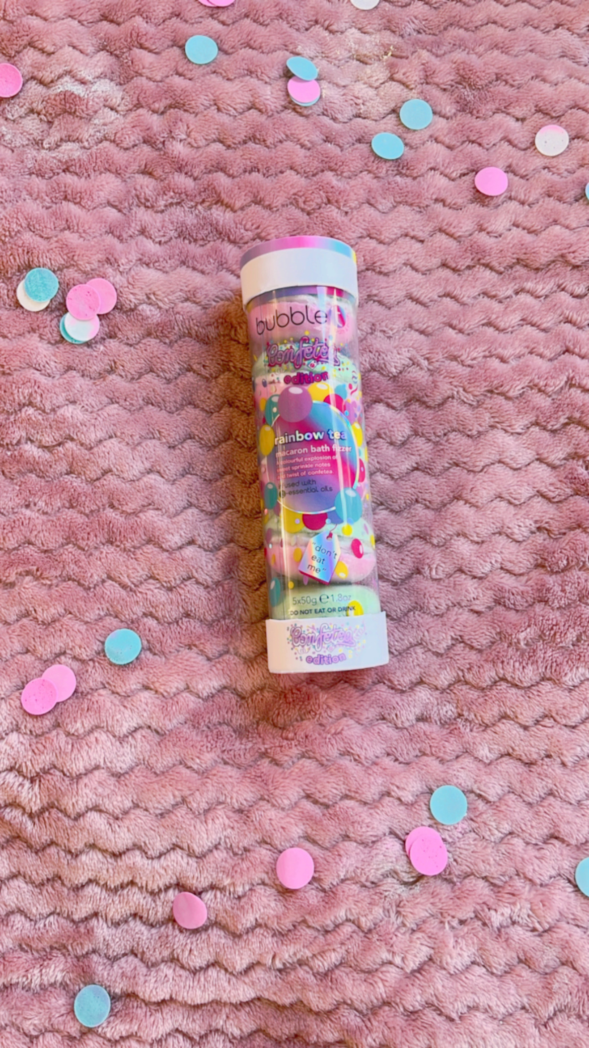 Coffret 5 macarons confetea pour le bain