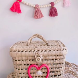 Vanity Amour avec coeur en macramé