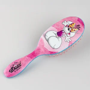 Brosse à Cheveux Diddlina en Robe Rose