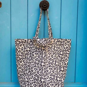 Sac Cabas Elisabeth Léopard Graou Beige