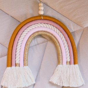 Arc-en-ciel Léane moutarde vieux rose poudré rose pale