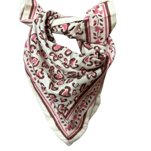 Foulard léopard cerise 50 cm – MAISON AUGUSTIN