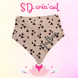 Bavoirs Bandana Gris Triangle