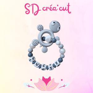 Anneau de Dentition Tortue Grise