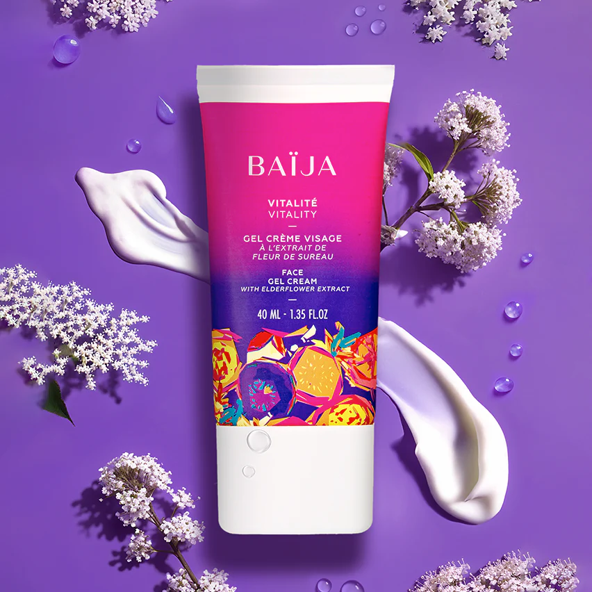 Gel Crème Visage à l&rsquo;Extrait de Fleur de Sureau, Baïja