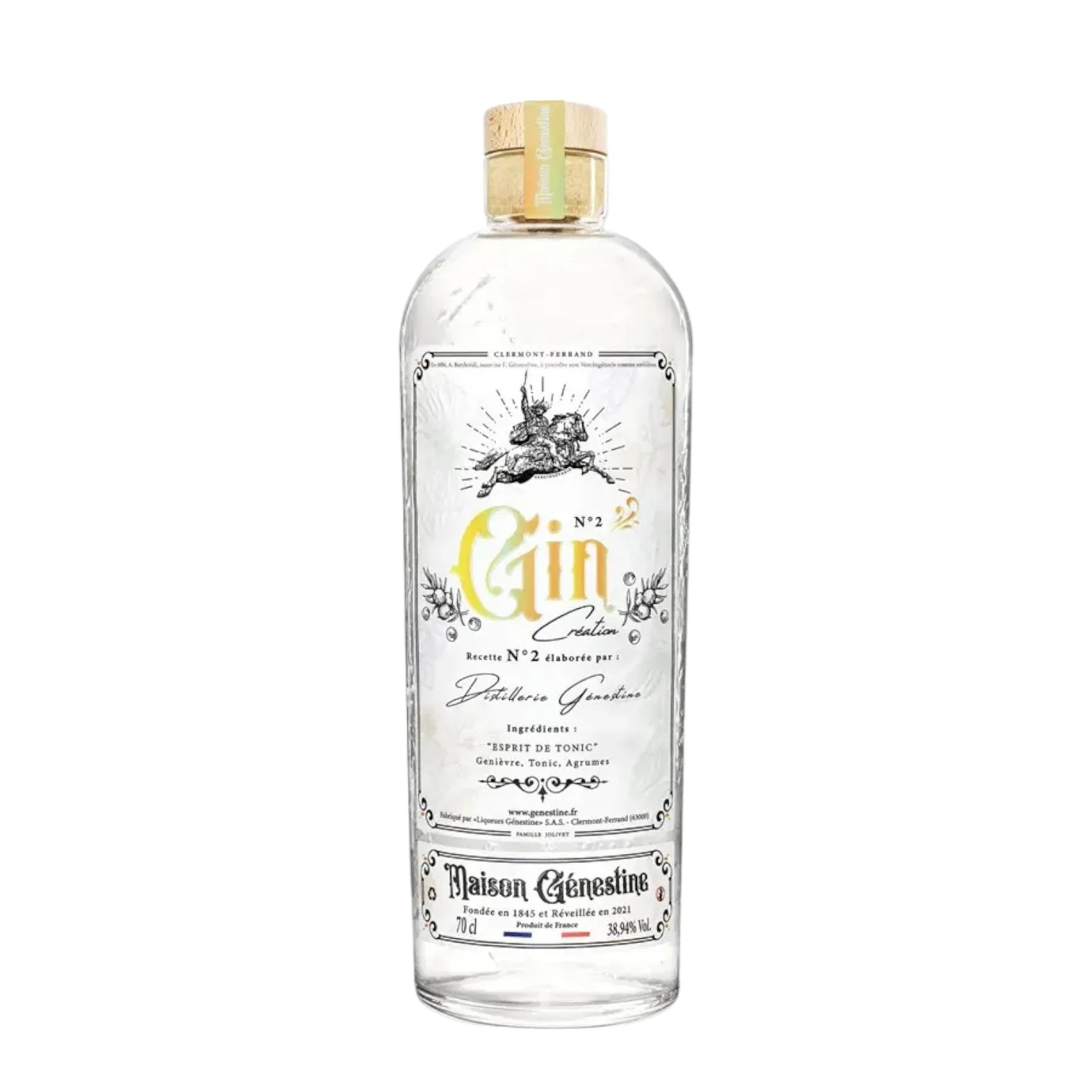 Gin n°2 Esprit Tonic , Distillerie Génestine