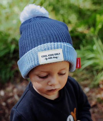 Bonnet +6 ans | Color block blue – Image 2