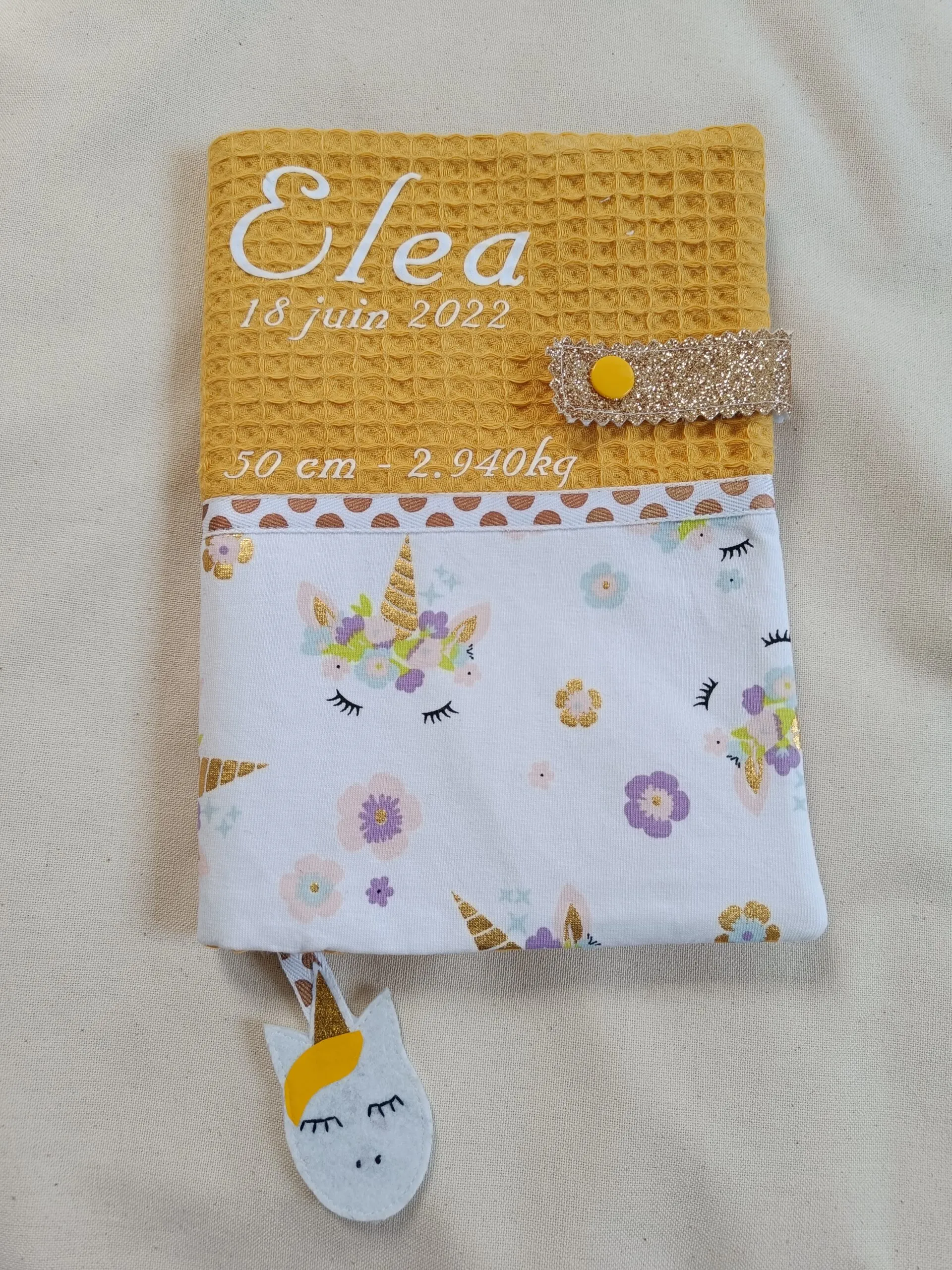 Protège carnet de santé sur mesure – Image 4