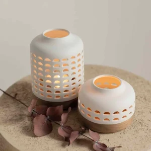 Lanterne Bois et Porcelaine Plusieurs tailles, Räder