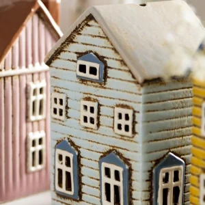 Maison Bougeoir Beige Porte Bleue, IB Laursen