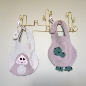 Lot de 2 bavoirs Mr Papouillou