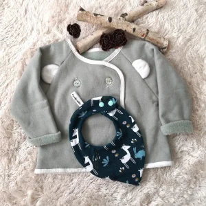 Bavoir Bandana Jersey, modèle garçon