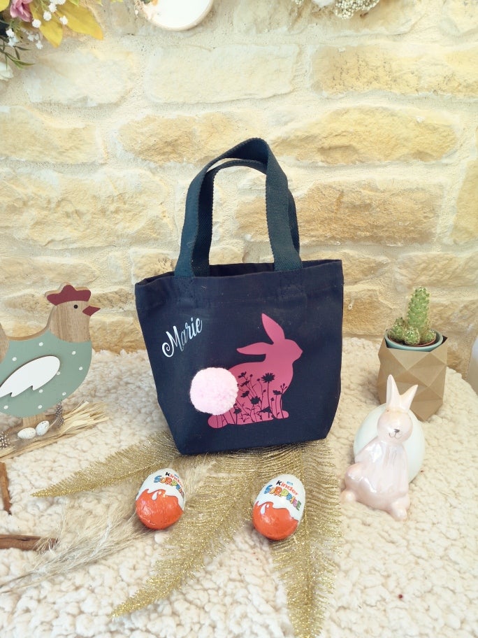 Petit panier de Pâques bleu marine lapin ou poussin – Image 4