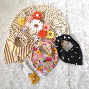 Bavoir Bandana Jersey, modèle fille