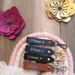 Porte clés en cuir L&rsquo;Oustal