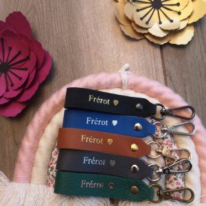Porte clés en cuir Frérot