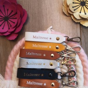 Porte clés en cuir Maîtresse