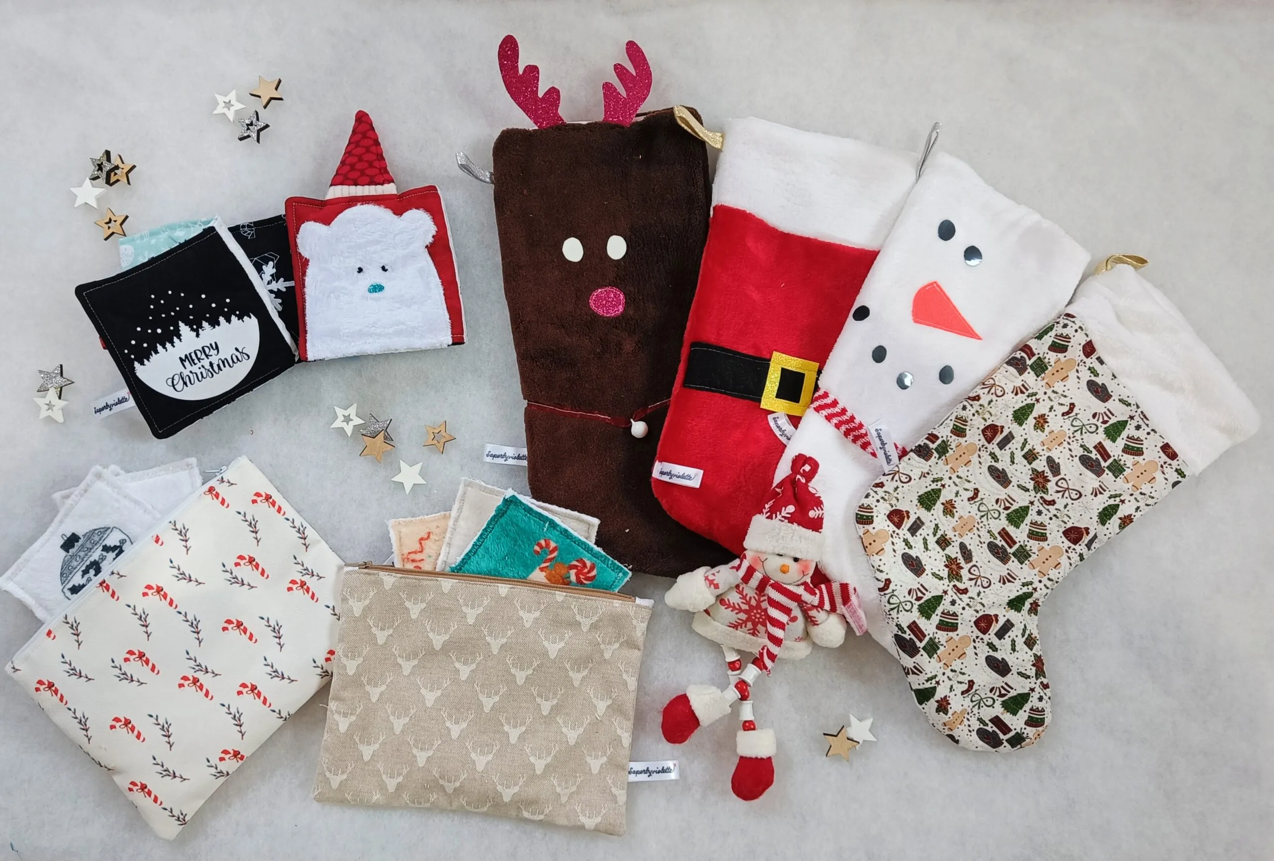 Lingettes lavables Noël – Image 4