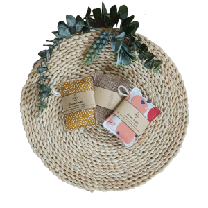 Eponge lavable en toile de jute