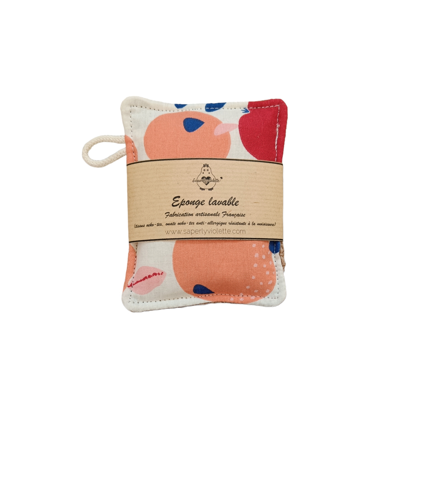 Eponge lavable en toile de jute – Image 4