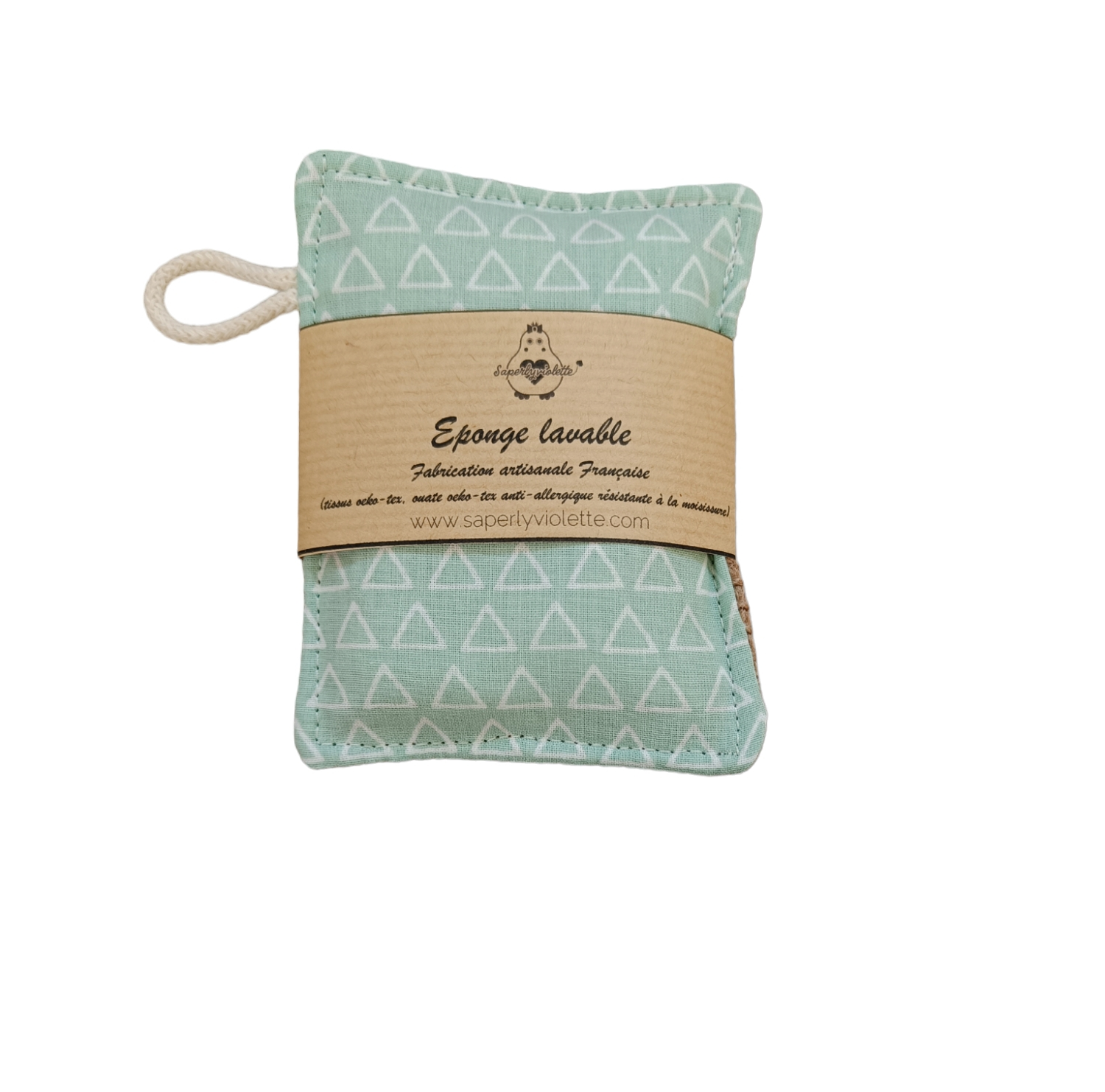 Eponge lavable en toile de jute – Image 5
