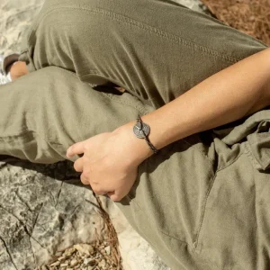 Bracelet Argent Vieilli Tramontane, Rose Des Vents