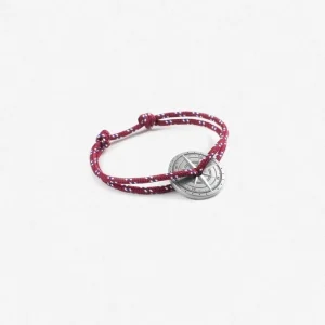 Bracelet Argent Vieilli Barrani, Rose Des Vents
