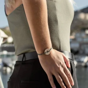 Bracelet Bois Feuillu, Rose Des Vents