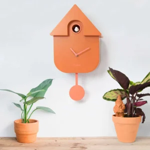Pendule Murale Coucou Terracotta