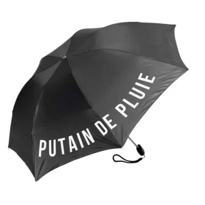 Parapluie de poche « Putain de Pluie »
