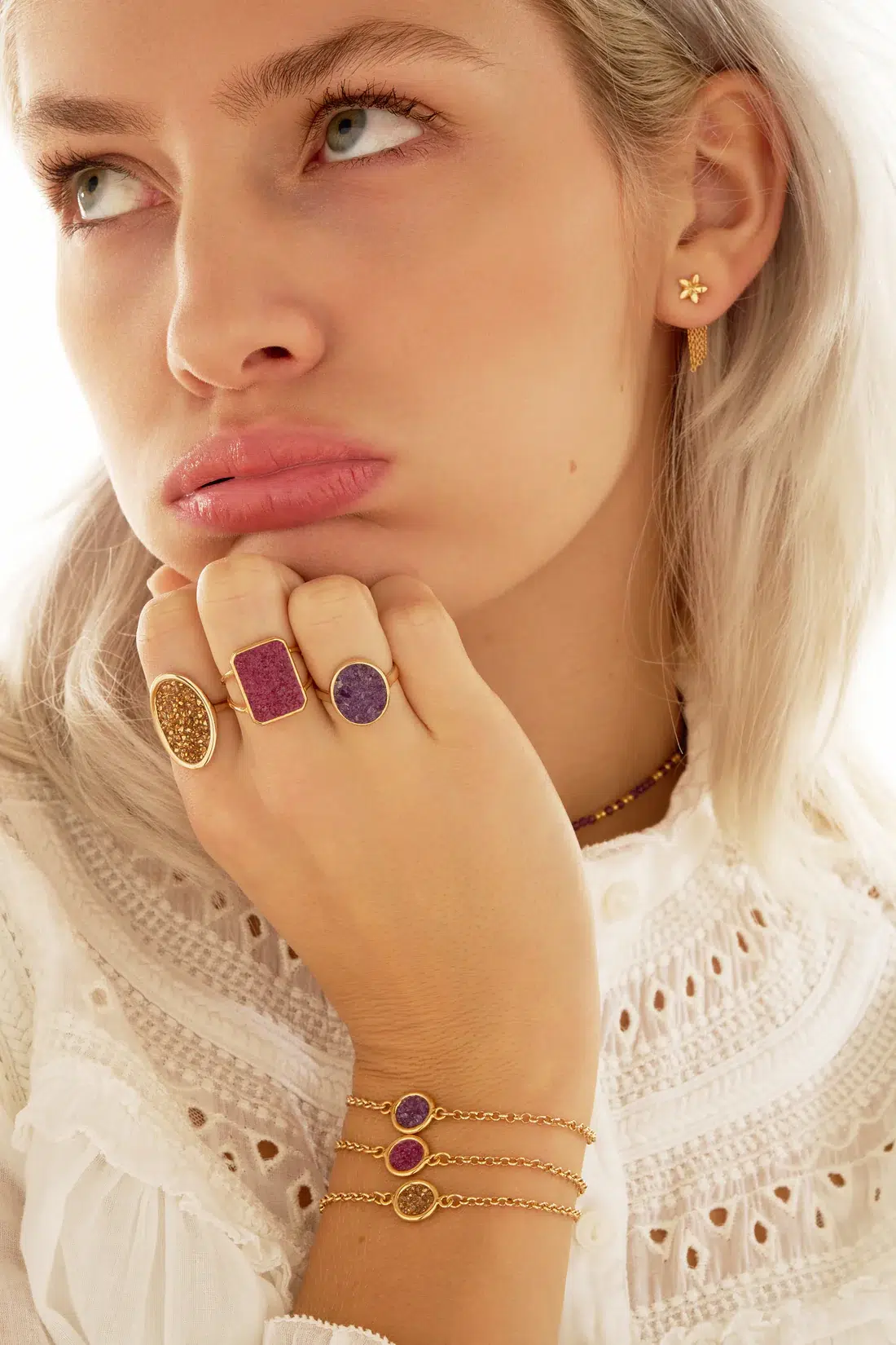 Bague Vitoria Beige, Leo Sedim, Plusieurs tailles