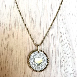 Collier Coeur Zirconium, Zag