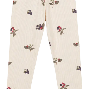 Legging enfant écru motif mûres – Studio Bohème