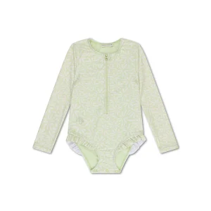 Maillot de bain 3-4 ans | Vert UV à manches longues