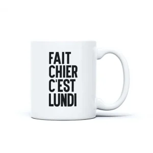 Mug « Fait Chier C’est Lundi », Derrière La Porte