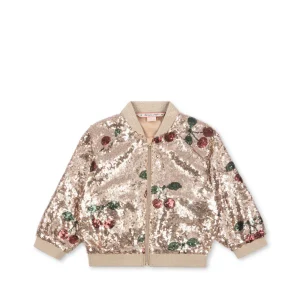 Veste paillettes enfant Starla cerises – Konges Sløjd