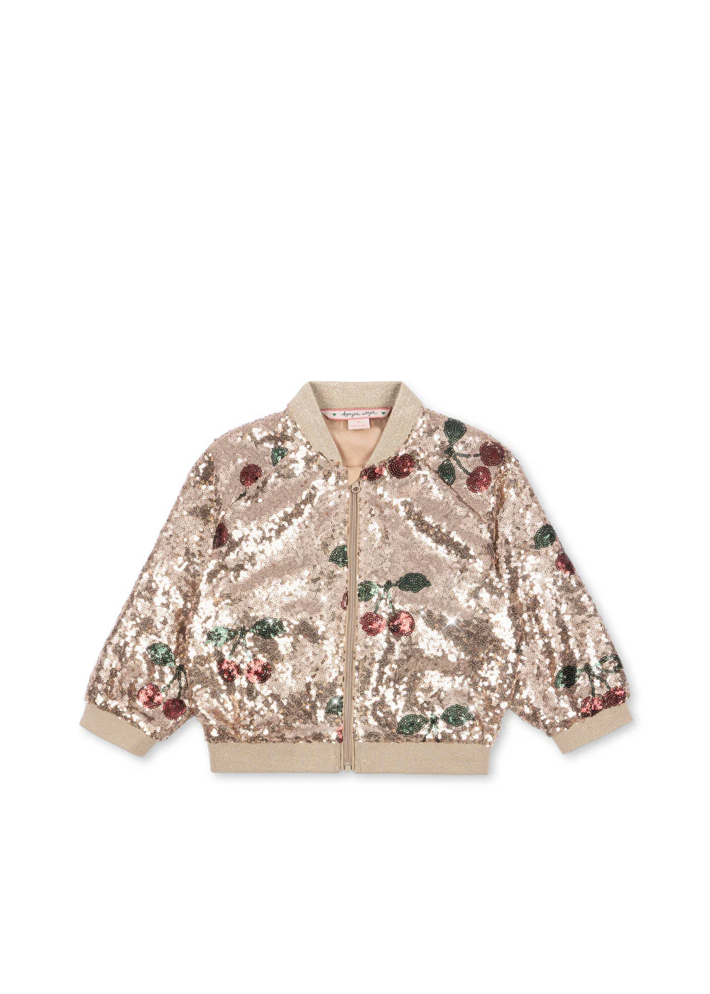 Veste paillettes enfant Starla cerises – Konges Sløjd