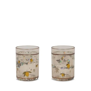 Lot 2 verres Paillettes Citron – Konges Sløjd